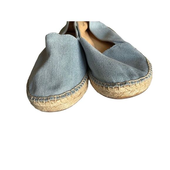 Talbots Izzy Slip On Flats‎ Denim Canvas Espadrille Size 7.5 - Picture 3 of 8